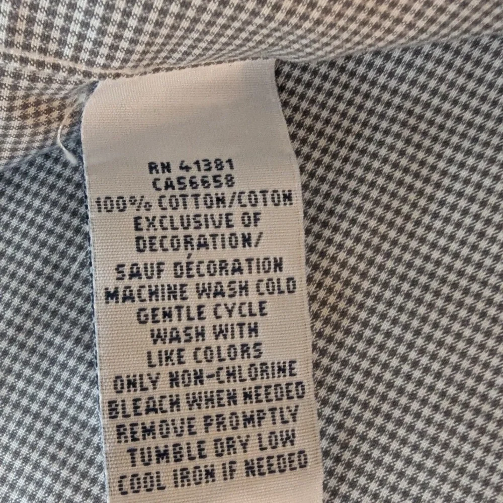 Ralph Lauren Button Down Navy Gingham Slim Fit Non Iron Sz L Preppy Pony Logo